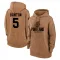 Brown Women's Dalano Banton Portland Trail Blazers 2023 Salute to Service Pullover Hoodie