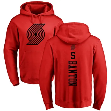 Red Youth Dalano Banton Portland Trail Blazers Branded One Color Backer Pullover Hoodie