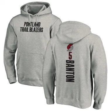 Youth Dalano Banton Portland Trail Blazers Branded Ash Backer Pullover Hoodie